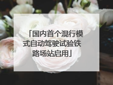 国内首个混行模式自动驾驶试验铁路场站启用