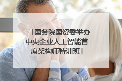 国务院国资委举办中央企业人工智能首席架构师特训班