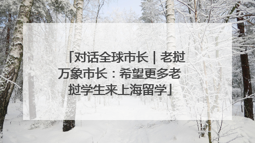 对话全球市长｜老挝万象市长：希望更多老挝学生来上海留学