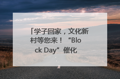 学子回家，文化新村等您来！“Block Day”催化学院式街区新生态