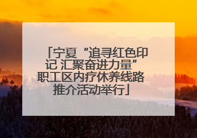 宁夏“追寻红色印记 汇聚奋进力量”职工区内疗休养线路推介活动举行
