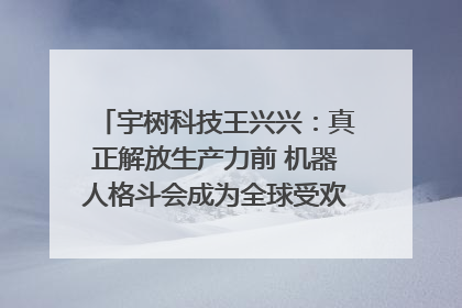 宇树科技王兴兴：真正解放生产力前 机器人格斗会成为全球受欢迎的赛事｜科技观察