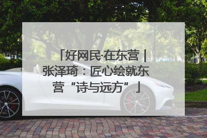 好网民·在东营｜张泽琦：匠心绘就东营“诗与远方”