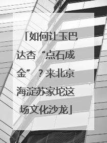 如何让玉巴达杏“点石成金”？来北京海淀苏家坨这场文化沙龙