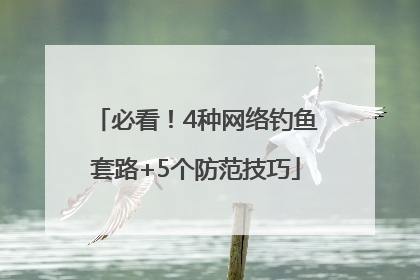 必看！4种网络钓鱼套路+5个防范技巧