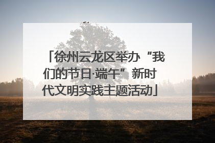 徐州云龙区举办“我们的节日·端午”新时代文明实践主题活动