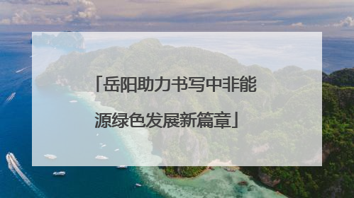 岳阳助力书写中非能源绿色发展新篇章