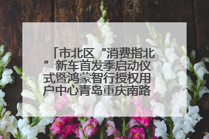 市北区“消费指北”新车首发季启动仪式暨鸿蒙智行授权用户中心青岛重庆南路开业盛典成功举办