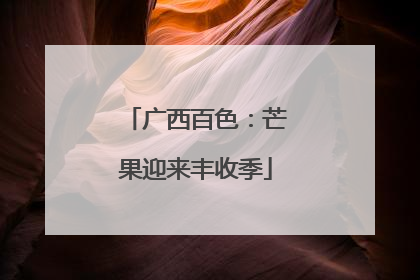 广西百色：芒果迎来丰收季