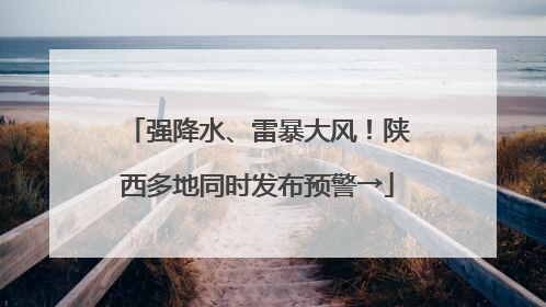 强降水、雷暴大风！陕西多地同时发布预警→
