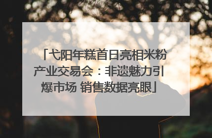 弋阳年糕首日亮相米粉产业交易会：非遗魅力引爆市场 销售数据亮眼