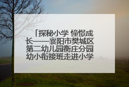 探秘小学 憧憬成长——襄阳市樊城区第二幼儿园衡庄分园幼小衔接班走进小学开展参观体验活动