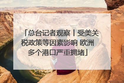 总台记者观察丨受美关税政策等因素影响 欧洲多个港口严重拥堵