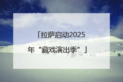 拉萨启动2025年“藏戏演出季”