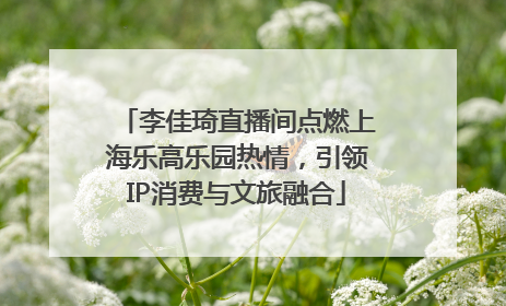 李佳琦直播间点燃上海乐高乐园热情，引领IP消费与文旅融合