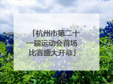 杭州市第二十一届运动会首场比赛盛大开幕