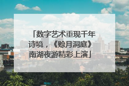 数字艺术重现千年诗境，《赊月洞庭》南湖夜游精彩上演