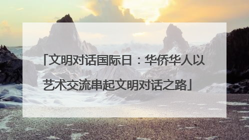 文明对话国际日：华侨华人以艺术交流串起文明对话之路