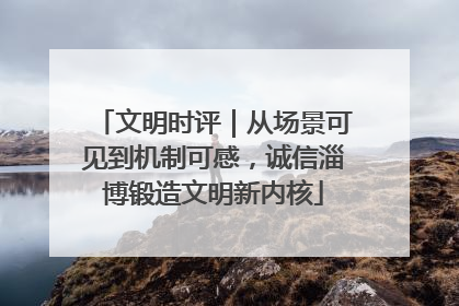 文明时评｜从场景可见到机制可感，诚信淄博锻造文明新内核
