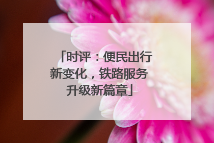 时评：便民出行新变化，铁路服务升级新篇章