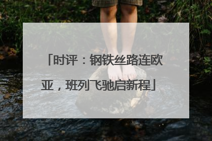 时评：钢铁丝路连欧亚，班列飞驰启新程