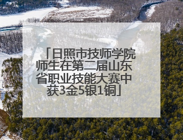 日照市技师学院师生在第二届山东省职业技能大赛中获3金5银1铜