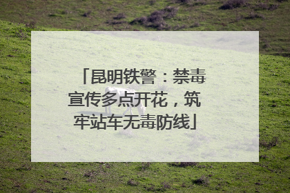 昆明铁警：禁毒宣传多点开花，筑牢站车无毒防线