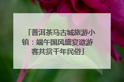 普洱茶马古城旅游小镇：端午国风盛宴邀游客共赏千年民俗