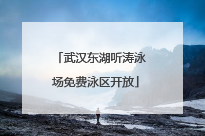武汉东湖听涛泳场免费泳区开放