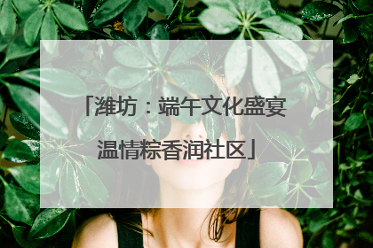 潍坊：端午文化盛宴 温情粽香润社区