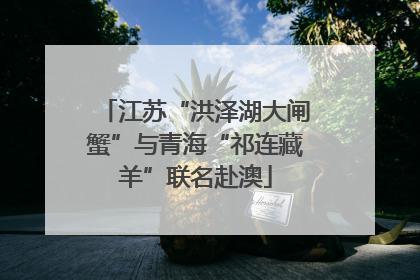 江苏“洪泽湖大闸蟹”与青海“祁连藏羊”联名赴澳