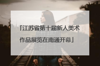 江苏省第十届新人美术作品展览在南通开幕