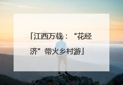 江西万载：“花经济”带火乡村游