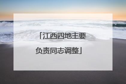 江西四地主要负责同志调整
