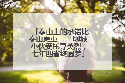 泰山上的承诺比泰山更重——聊城小伙受托寻英烈，七年四省终圆梦