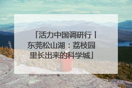活力中国调研行丨东莞松山湖：荔枝园里长出来的科学城