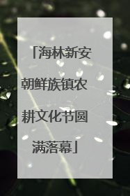 海林新安朝鲜族镇农耕文化节圆满落幕