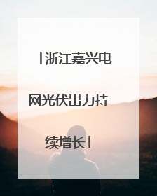 浙江嘉兴电网光伏出力持续增长
