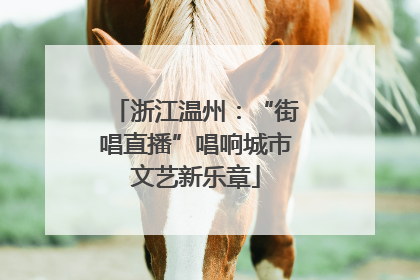 浙江温州：“街唱直播”唱响城市文艺新乐章