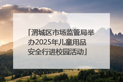 渭城区市场监管局举办2025年儿童用品安全行进校园活动