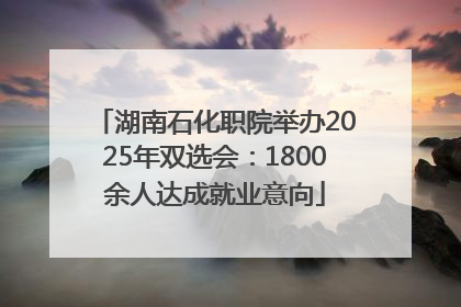 湖南石化职院举办2025年双选会：1800余人达成就业意向