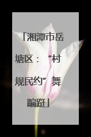 湘潭市岳塘区：“村规民约”舞蹁跹
