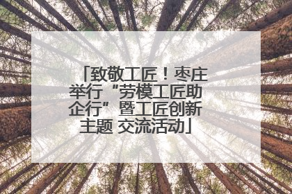 致敬工匠！枣庄举行“劳模工匠助企行”暨工匠创新主题 交流活动