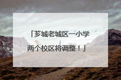 芗城老城区一小学两个校区将调整！