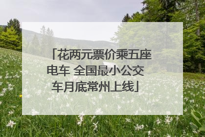 花两元票价乘五座电车 全国最小公交车月底常州上线