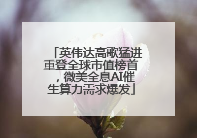 英伟达高歌猛进重登全球市值榜首，微美全息AI催生算力需求爆发