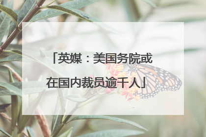 英媒：美国务院或在国内裁员逾千人
