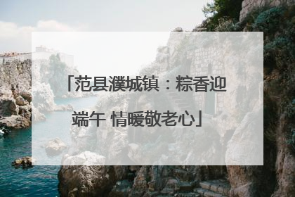 范县濮城镇：粽香迎端午 情暖敬老心