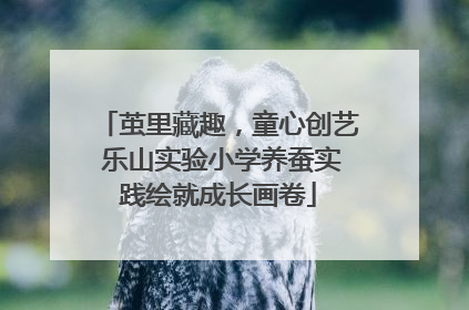 茧里藏趣，童心创艺 乐山实验小学养蚕实践绘就成长画卷