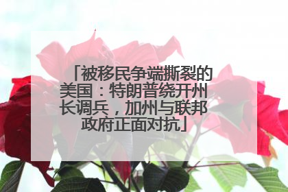 被移民争端撕裂的美国：特朗普绕开州长调兵，加州与联邦政府正面对抗